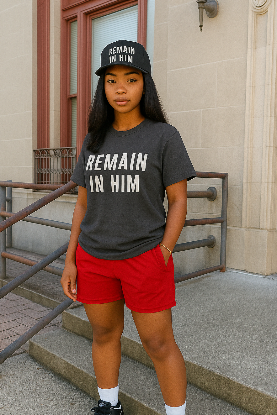 REMAIN IN HIM | Christian Faith Tee | WRH Streetwear