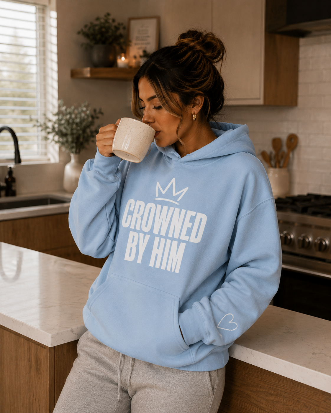 CROWNED BY HIM™ Women's Christian Hoodie
