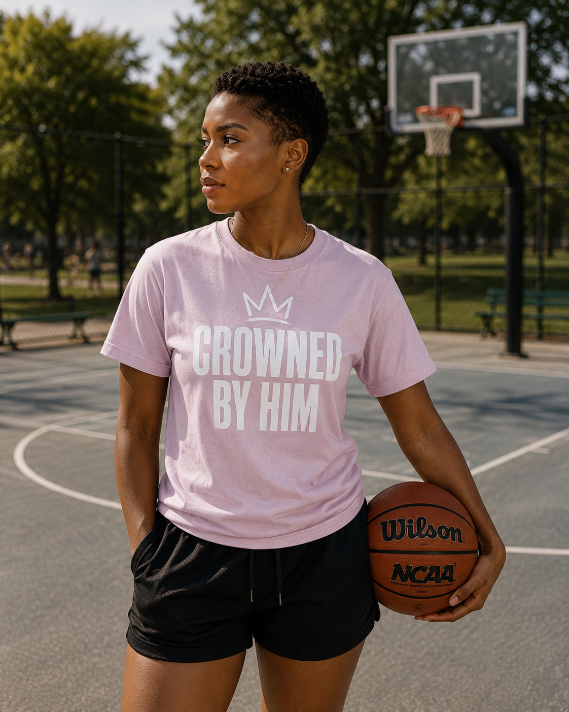 CROWNED BY HIM™ Women's Christian T-Shirt