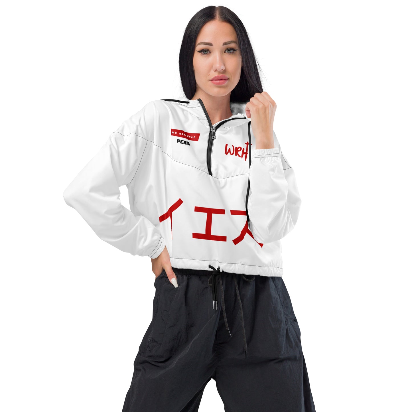 Robbin' Hell PERIOD! women's cropped windbreaker