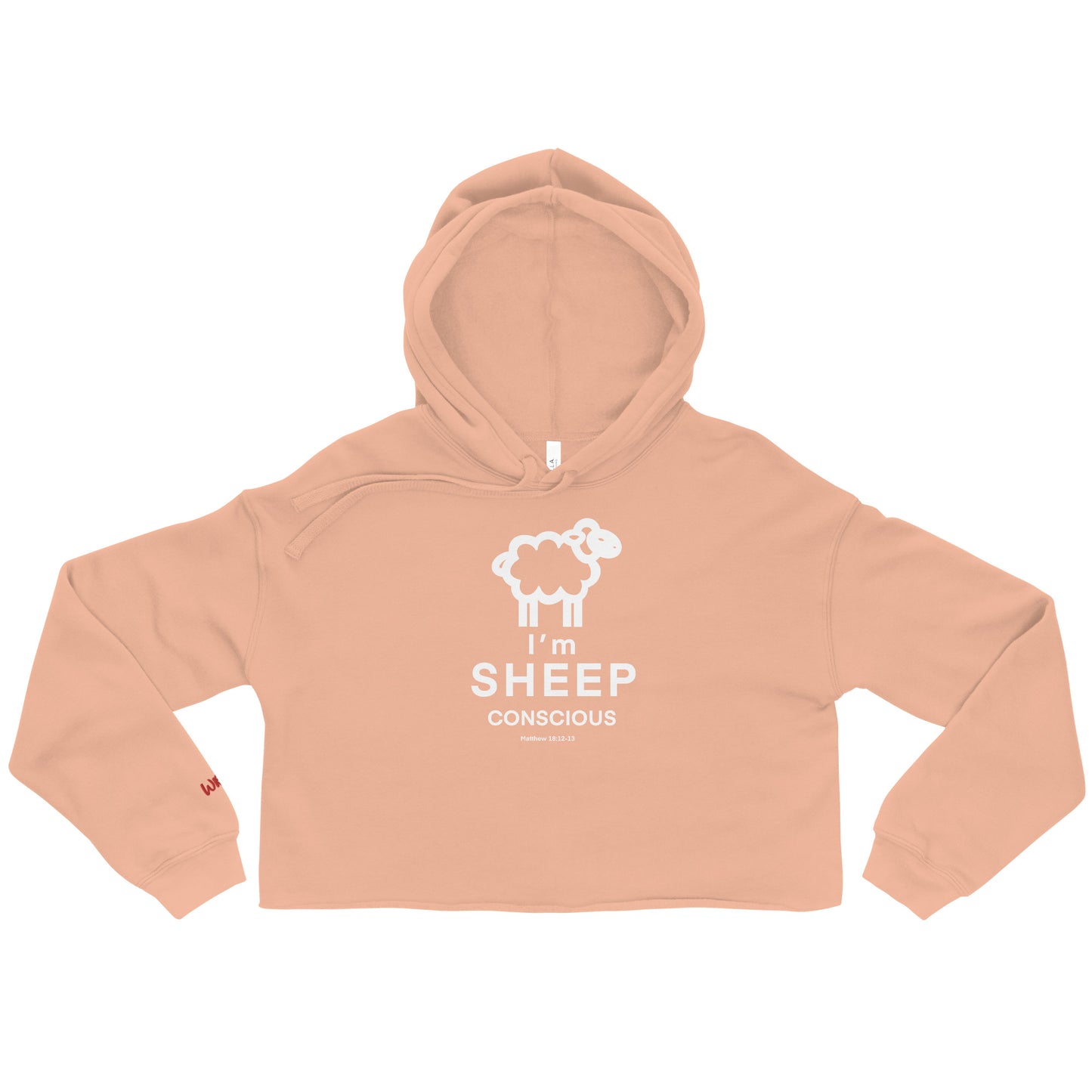 Sheep Conscious  Crop Hoodie