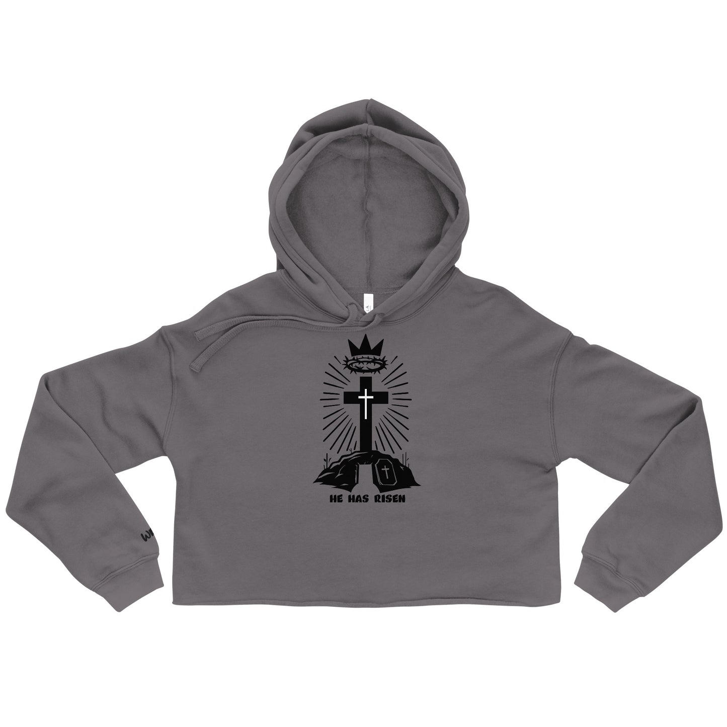 HE HAS RISEN Crop Hoodie